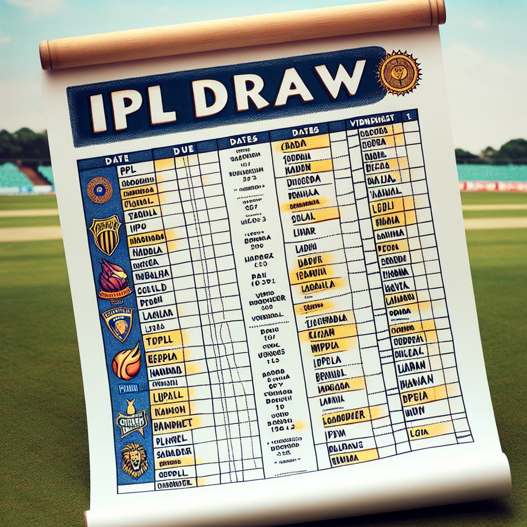 ipl draw list